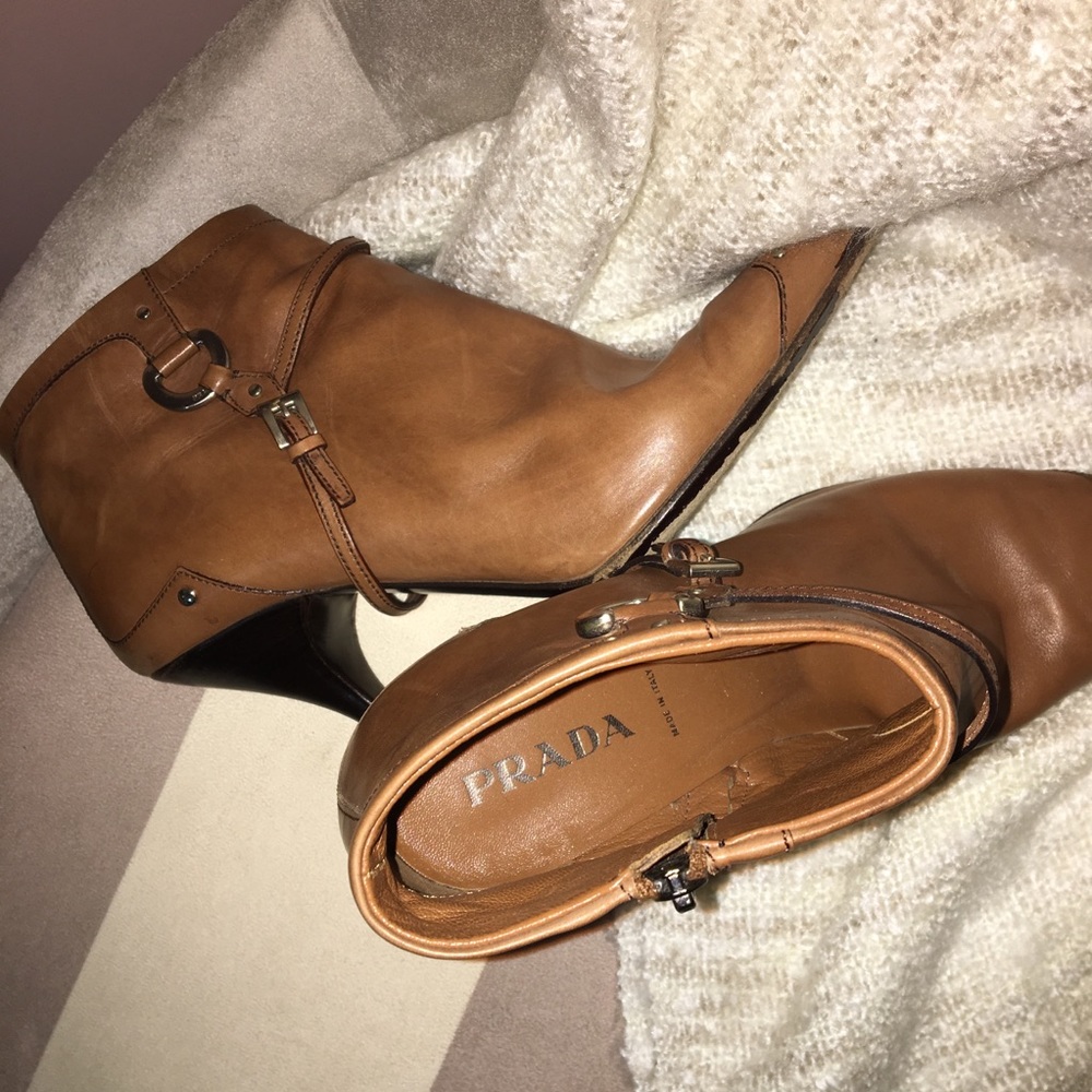 Prada Vero Cuoio leather booties - Picture 3 of 4
